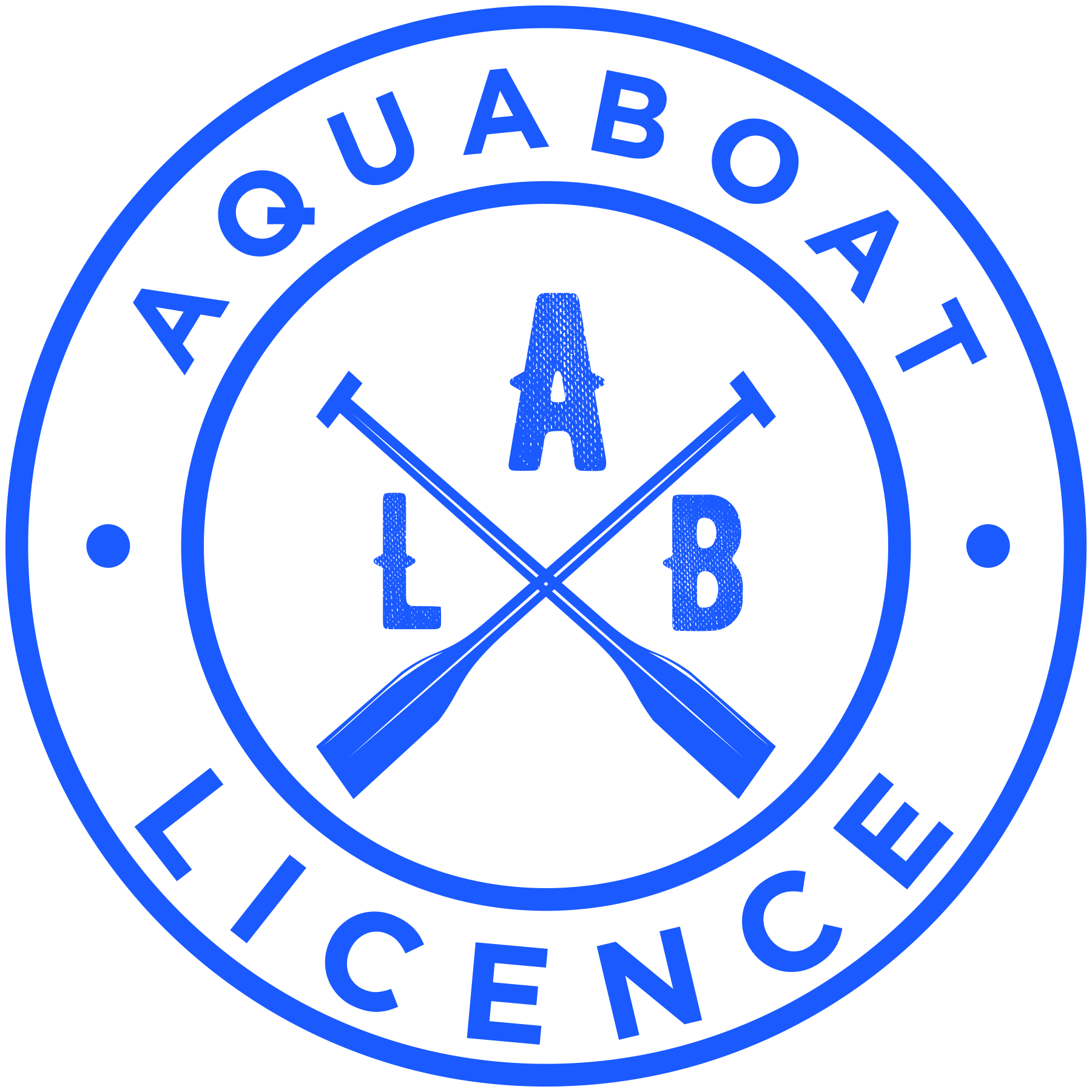 Aquaboat Logo Electric Blue