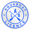 Aquaboat Logo Electric Blue WIth Shadow